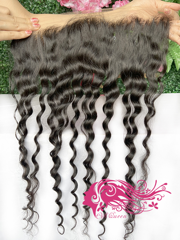Csqueen Raw Rare Wave 13*4 HD lace Frontal 100% Human Hair - Click Image to Close
